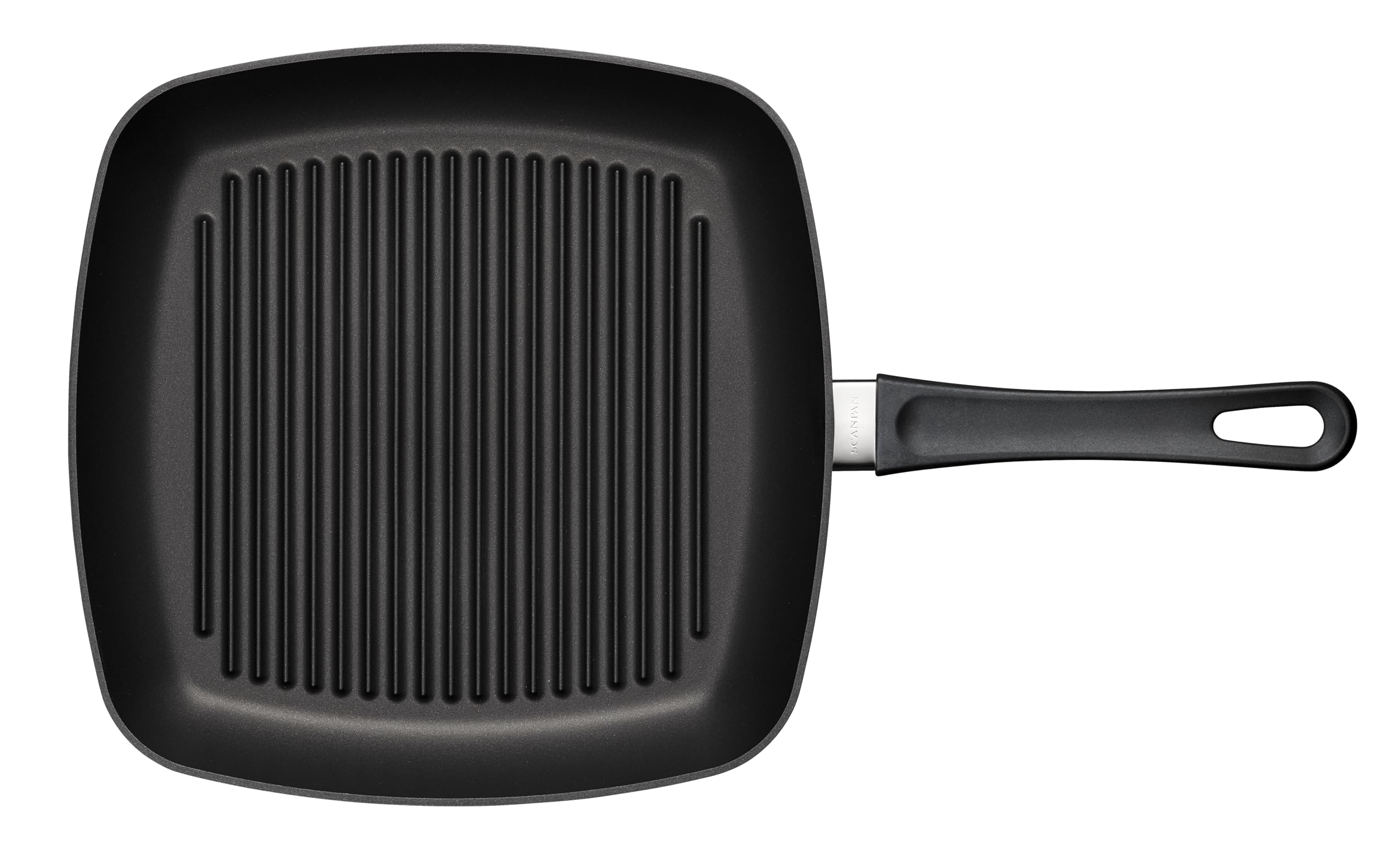 Scanpan Classic 10-1/2-inch Nonstick Square Grill Pan - Compatible with Gas and Electric Stovetops, Metal Utensil Safe, Oven Safe to 500°F, Dishwasher Safe, Black - Image 4