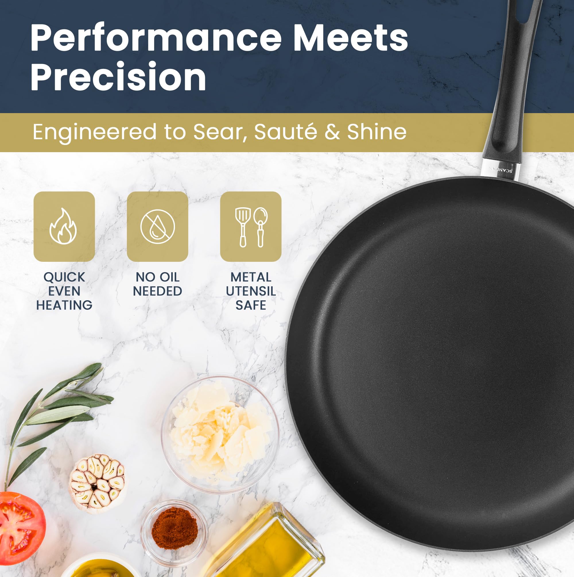 Scanpan Classic 12.5" Fry Pan - Image 3