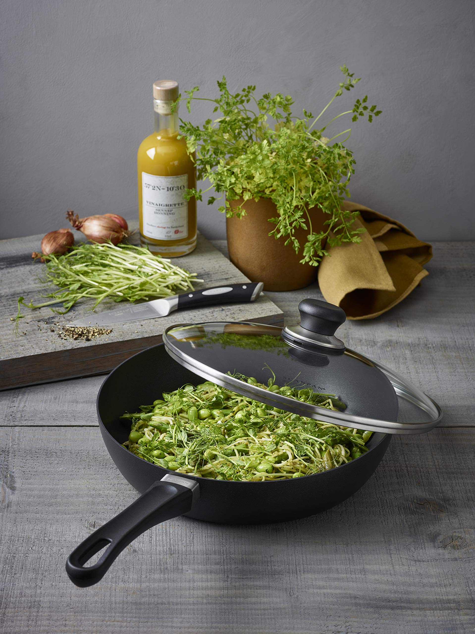 Scanpan Classic Induction 11 Inch Nonstick Saute Pan with Lid – Compatible with All Cooktops, Induction Ready, Metal Utensil Safe, Oven Safe to 500°F, Dishwasher Safe - Image 5