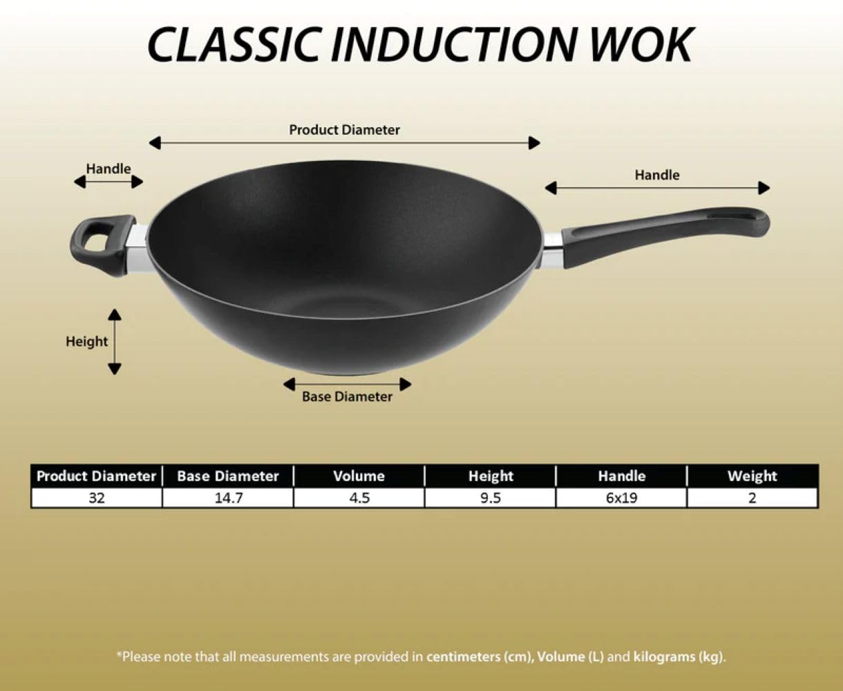 Scanpan Classic Induction 12 1/5 Inch Nonstick Wok – Compatible with All Cooktops, Induction Ready, Metal Utensil Safe, Oven Safe to 500°F, Dishwasher Safe - Image 3