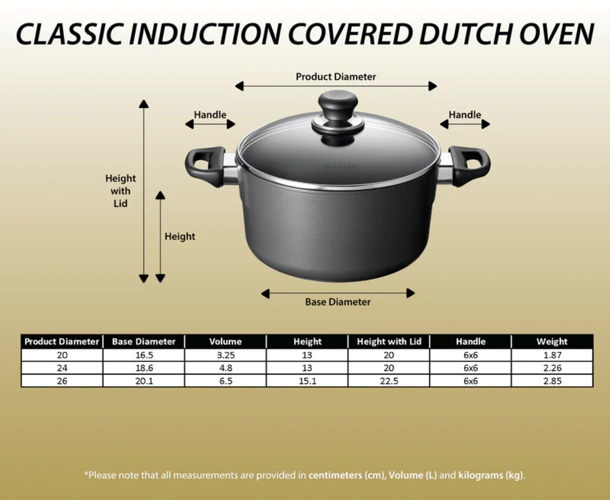 Scanpan Classic Induction 7 QT Nonstick Dutch Oven with Lid – Compatible with All Cooktops, Induction Ready, Metal Utensil Safe, Oven Safe to 500°F, Dishwasher Safe - Image 3