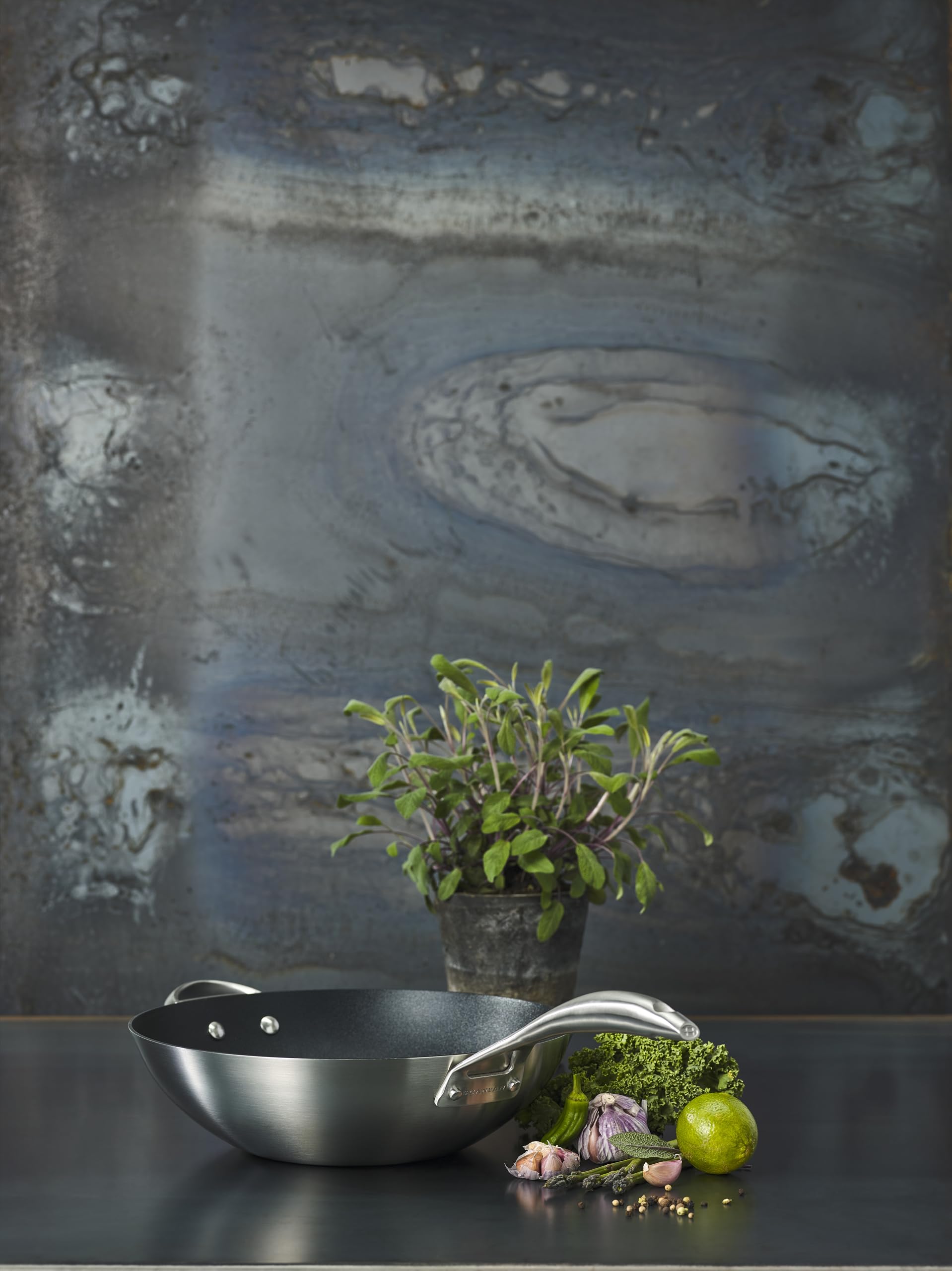 Scanpan CS+ 12.5 inch Nonstick Wok – Compatible with All Cooktops, Induction Ready, Metal Utensil Safe, Oven Safe to 500°F, Dishwasher Safe - Image 3