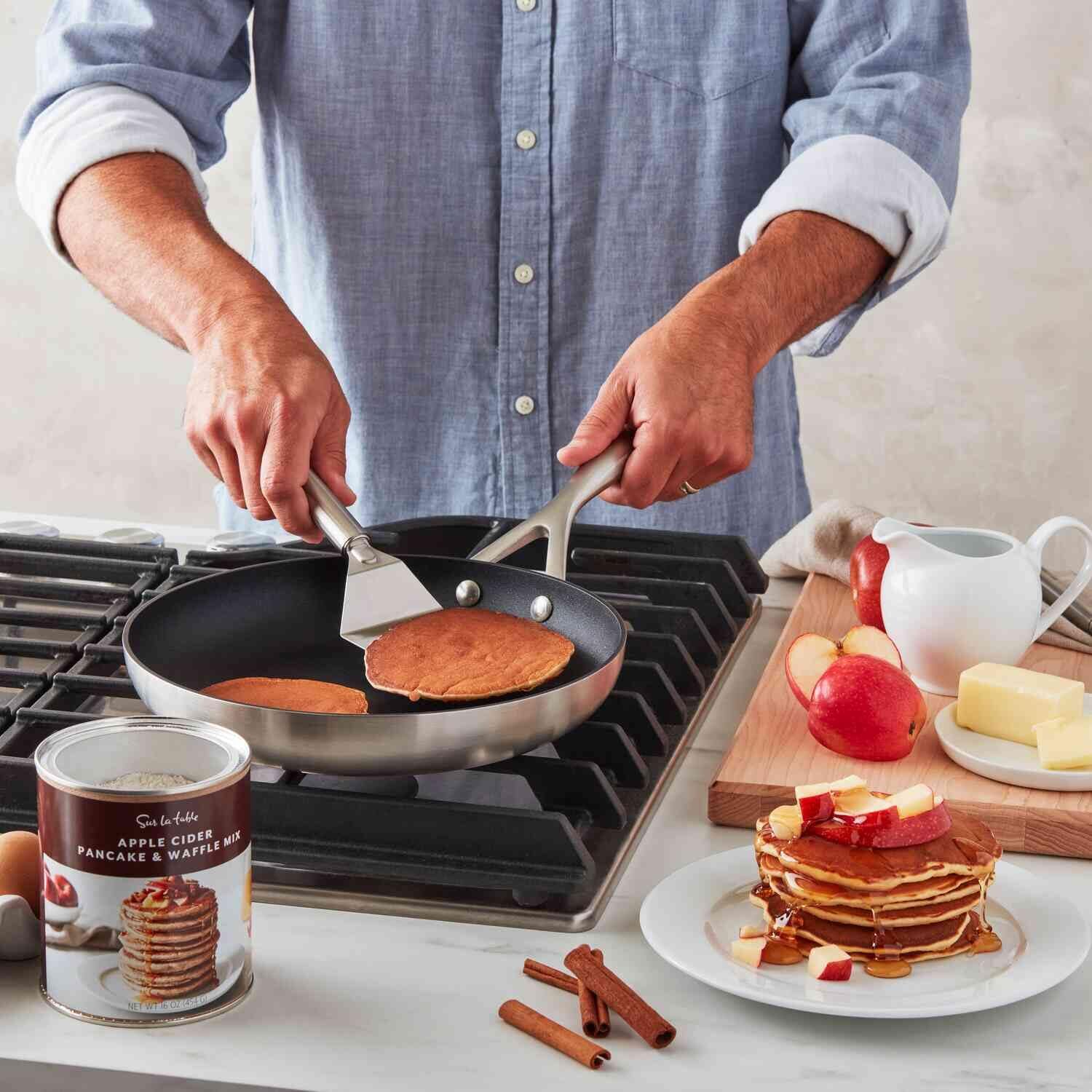 Scanpan CS+ 12 inch Nonstick Fry Pan – Compatible with All Cooktops, Induction Ready, Metal Utensil Safe, Oven Safe to 500°F, Dishwasher Safe, Black/Stainless - Image 5