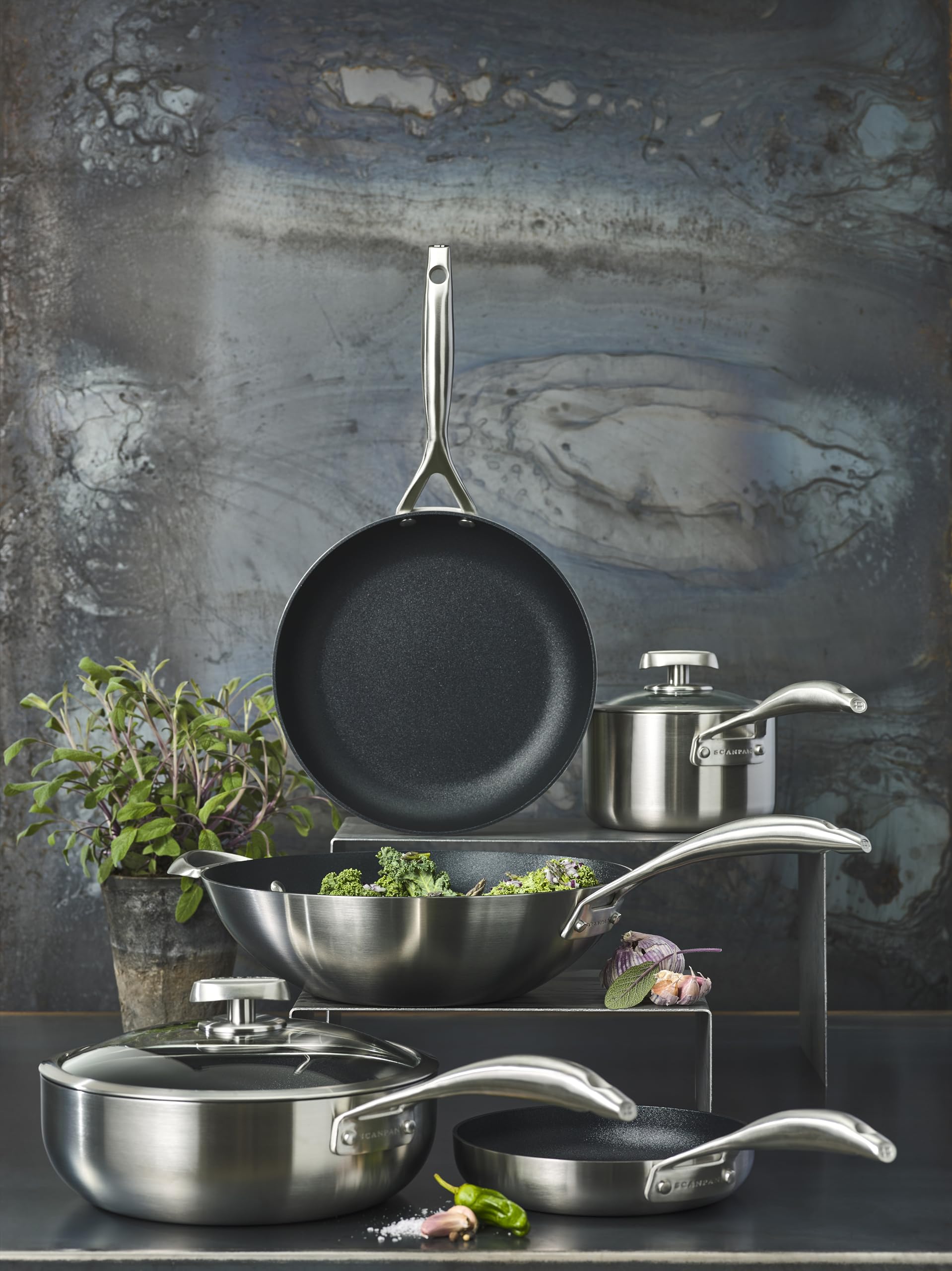 Scanpan CS+ 12.5 inch Nonstick Wok – Compatible with All Cooktops, Induction Ready, Metal Utensil Safe, Oven Safe to 500°F, Dishwasher Safe - Image 5