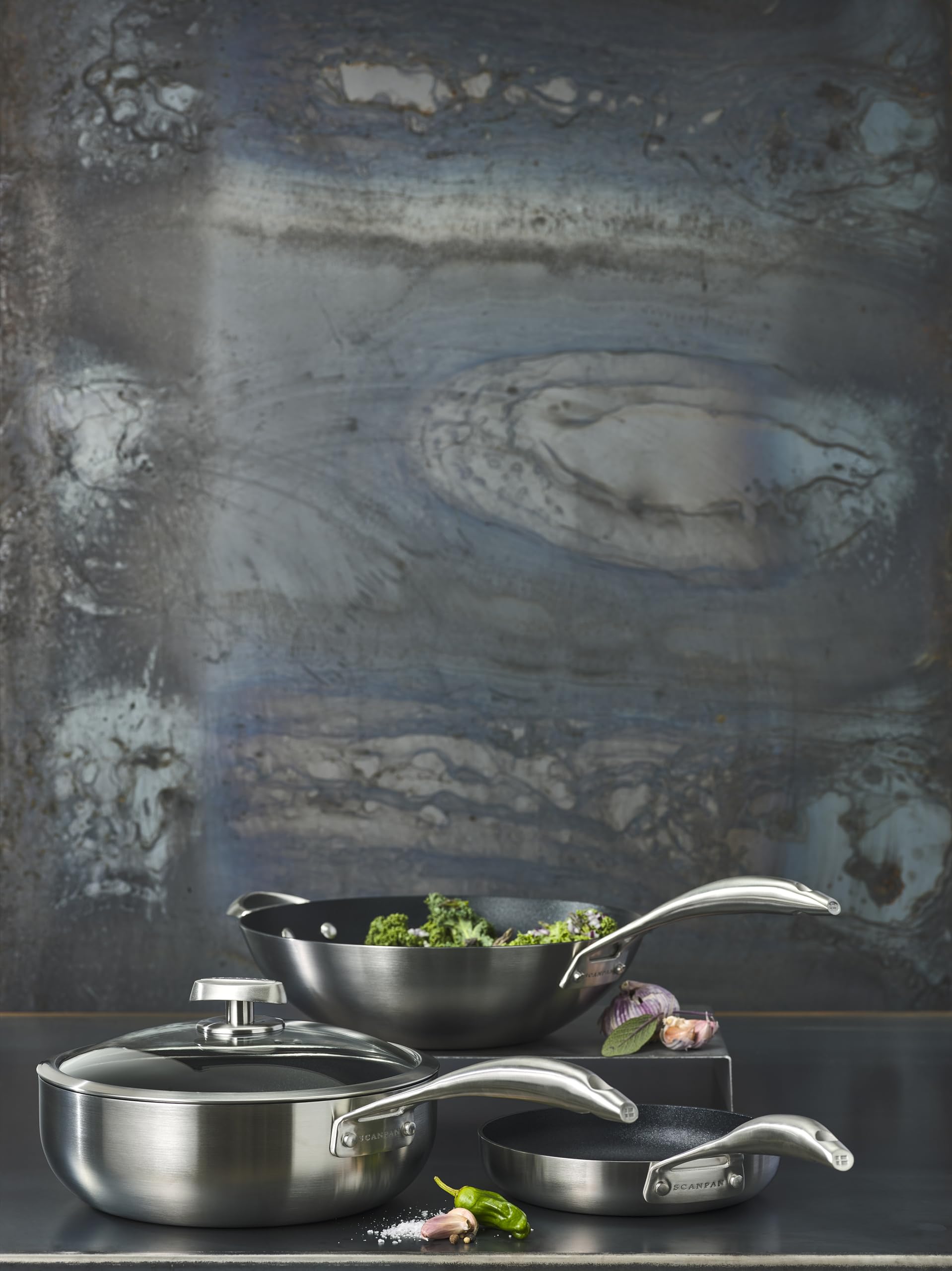 Scanpan CS+ 12.5 inch Nonstick Wok – Compatible with All Cooktops, Induction Ready, Metal Utensil Safe, Oven Safe to 500°F, Dishwasher Safe - Image 4