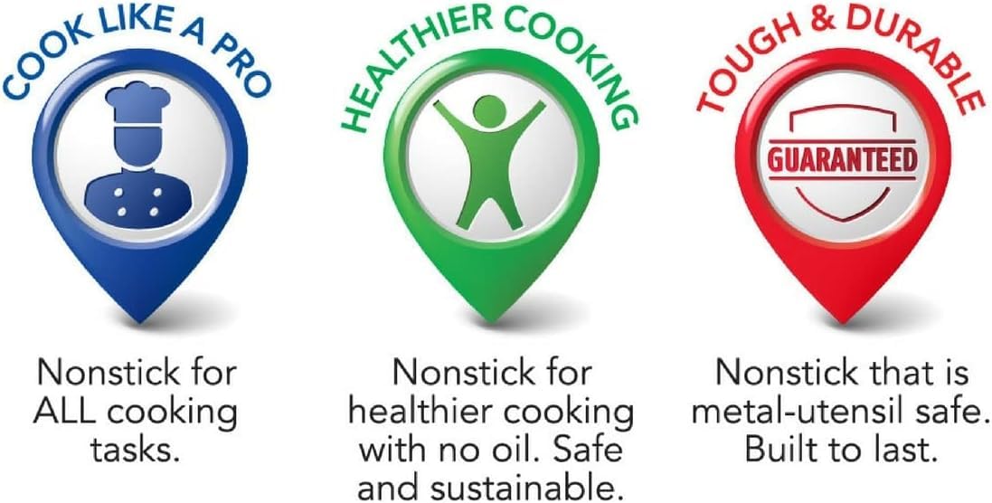 Scanpan FBA Fry Pan, 9-1/2", 9-1/2-Inch, Black,Silver - Image 7