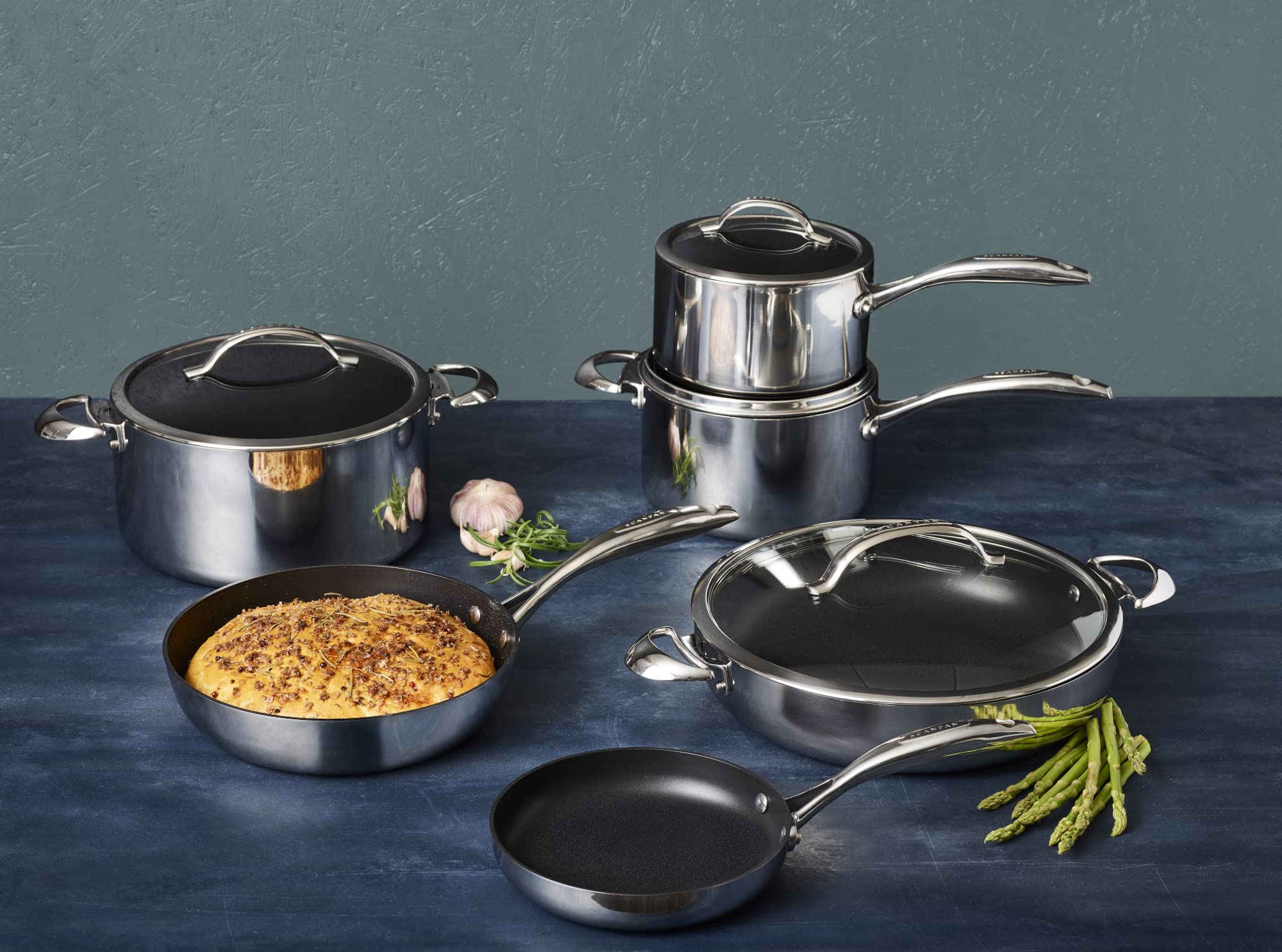 Scanpan HaptIQ 4 qt (8 inch) Stainless Steel-Aluminum Nonstick Saucepan with Lid – Compatible with All Cooktops, Induction Ready, Metal Utensil Safe, Oven Safe to 500°F, Dishwasher Safe - Image 3