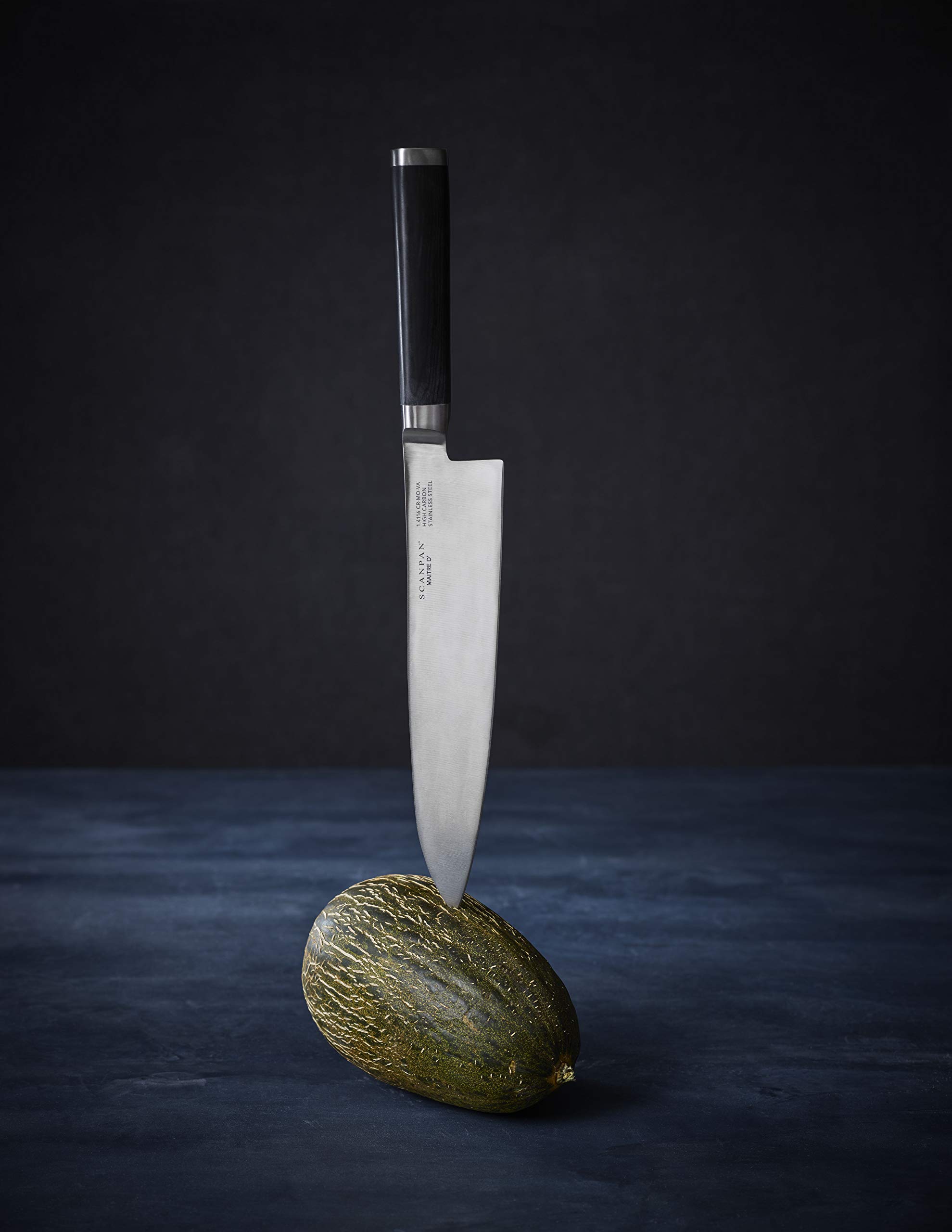 Scanpan Maitre D' Chefs Knife, 8", Black - Image 3