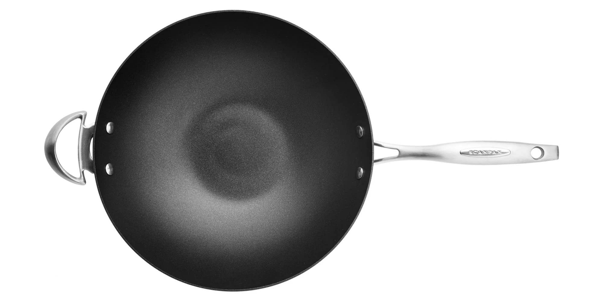 Scanpan Pro IQ 12.5 inch Nonstick Wok - Compatible with All Cooktops, Induction Ready, Metal Utensil Safe, Oven Safe to 500°F, Dishwasher Safe - Image 4